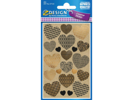 AVERY Zweckform Sticker cadeau ZDesign CREATIVE 'COEURS'