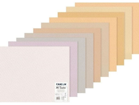 CANSON Papier dessin Mi-Teintes, 500 x 650 mm, assorti