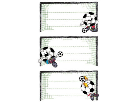 AVERY Zweckform ZDesing Etiquettes pour livres 'but de foot'