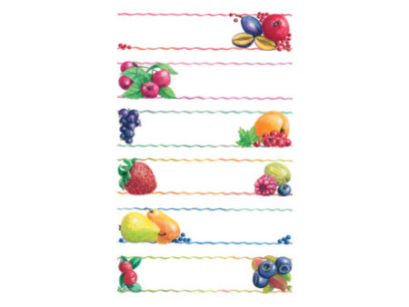 ZDesign HOME Étiquette de cuisine 'cadre & fruits'