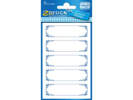 AVERY Zweckform Z-Design Etiquettes de ménage 'cadre bleu'