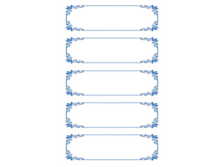 AVERY Zweckform Z-Design Etiquettes de ménage 'cadre bleu'