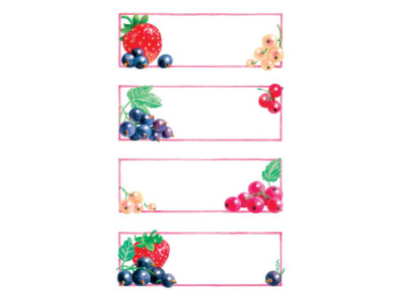 ZDesign HOME Étiquette de cuisine 'fraise & cassis'