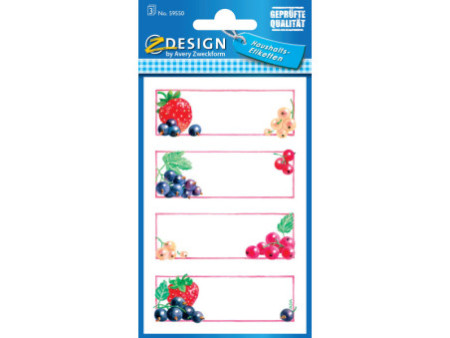 ZDesign HOME Étiquette de cuisine 'fraise & cassis'