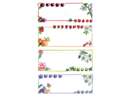 ZDesign HOME Étiquette de cuisine 'cadre fruits', enlevable