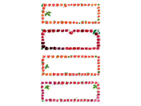ZDesign HOME Étiquette de cuisine 'baies & cerises'