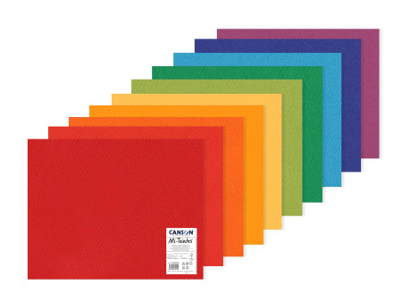 CANSON Papier dessin Mi-Teintes, 500 x 650 mm, assorti