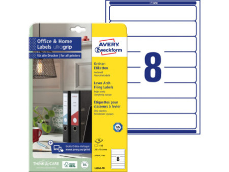 AVERY Zweckform Etiquette pour dos de classeur, 34 x 192 mm
