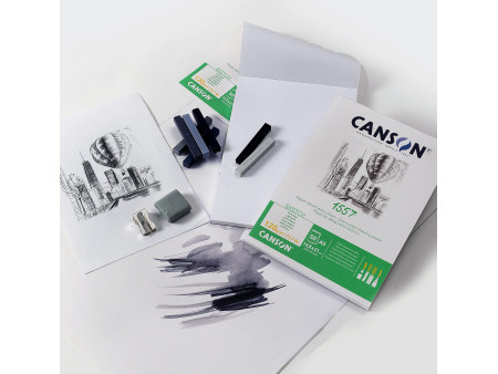 CANSON Album spiralé papier dessin 1557, A5, 120 g/m2