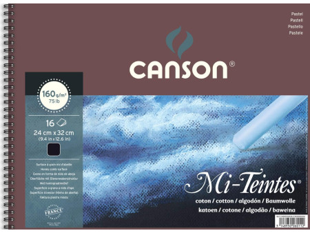 CANSON Papier beaux-arts Mi-Teintes, en album, 240 x 320 mm