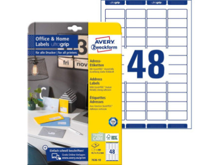 AVERY Zweckform Etiquette de retour Home Office