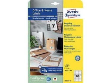 AVERY Zweckform Etiquettes multi-usage recyclées Home Office
