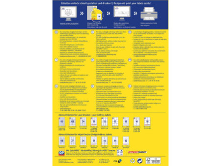 AVERY Zweckform QuickPEEL Etiquette d'adresse, 99,1 x 33,9mm