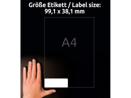 AVERY Zweckform QuickPEEL Etiquette d'adresse, 99,1 x 38,1mm