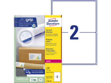 AVERY Zweckform Etiquette d'expédition, ultra blanc