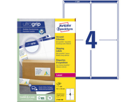 AVERY Zweckform Etiquette d'expédition, ultra blanc