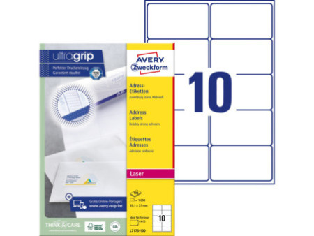 AVERY Zweckform QuickPEEL Etiquette d'adresse, 99,1 x 57 mm