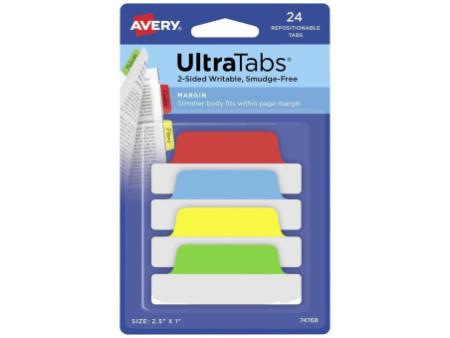 AVERY Zweckform Onglet adhésif UltraTabs classique