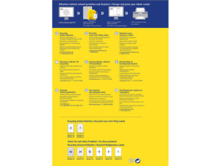 AVERY Zweckform Etiquette dos classeur recyclée Home Office