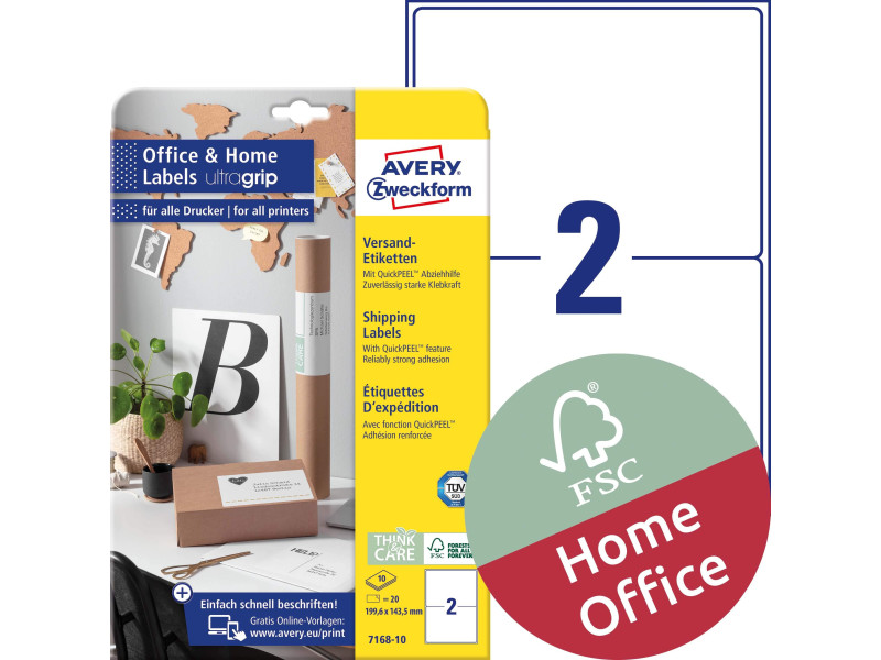 AVERY Zweckform Etiquette dos classeur recyclée Home Office