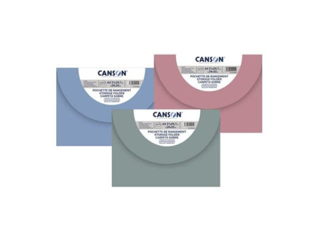 CANSON Pochette de rangement 'Couleurs pastel', 370 x 470 mm