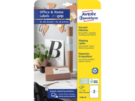 AVERY Zweckform Etiquette dos classeur recyclée Home Office