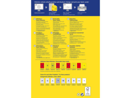 AVERY Zweckform Stick&Lift Etiquette, diamètre: 63,5 mm
