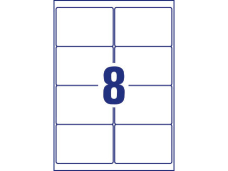 AVERY Zweckform Etiquette congélation, 99,1 x 67,7 mm, blanc