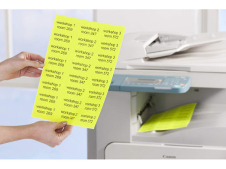 AVERY Etiquette d'adresse, 70 x 35 mm, jaune fluo