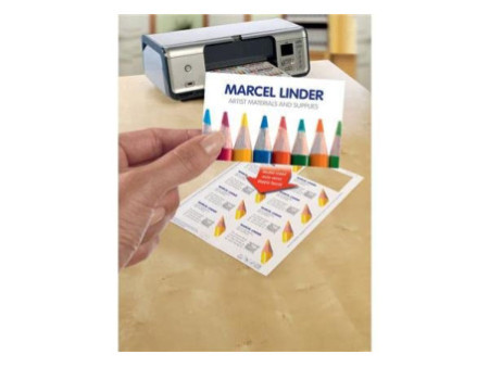 AVERY Cartes de visite Quick&Clean, 270 g/m2, satin blanc