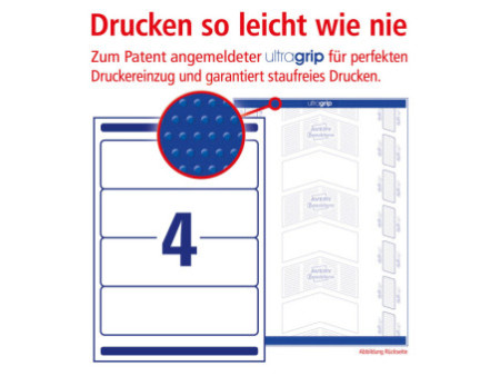 AVERY Zweckform Etiquettes pour dos de classeur, 61 x 192 mm