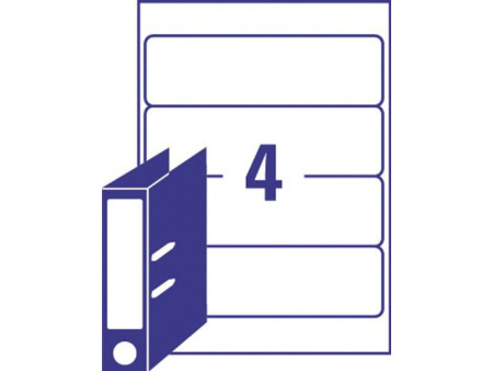 AVERY Etiquette de classement adhésive, 192 x 61 mm, blanc