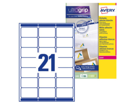 AVERY Etiquette d'adresse, 63,5 x 38,1 mm, blanc