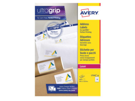 AVERY Etiquette d'adresse, 99,1 x 33,9 mm, blanc