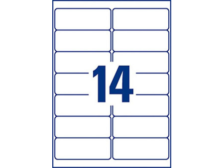 AVERY Etiquette d'adresse, 99,1 x 38,1 mm, blanc