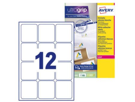 AVERY Etiquette d'adresse, 63,5 x 72 mm, blanc