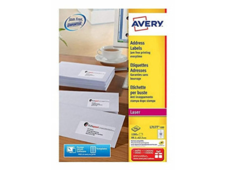 AVERY Etiquette d'adresse, 99,1 x 42,3 mm, blanc