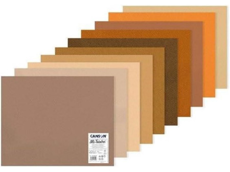 CANSON Papier dessin Mi-Teintes, 500 x 650 mm, assorti