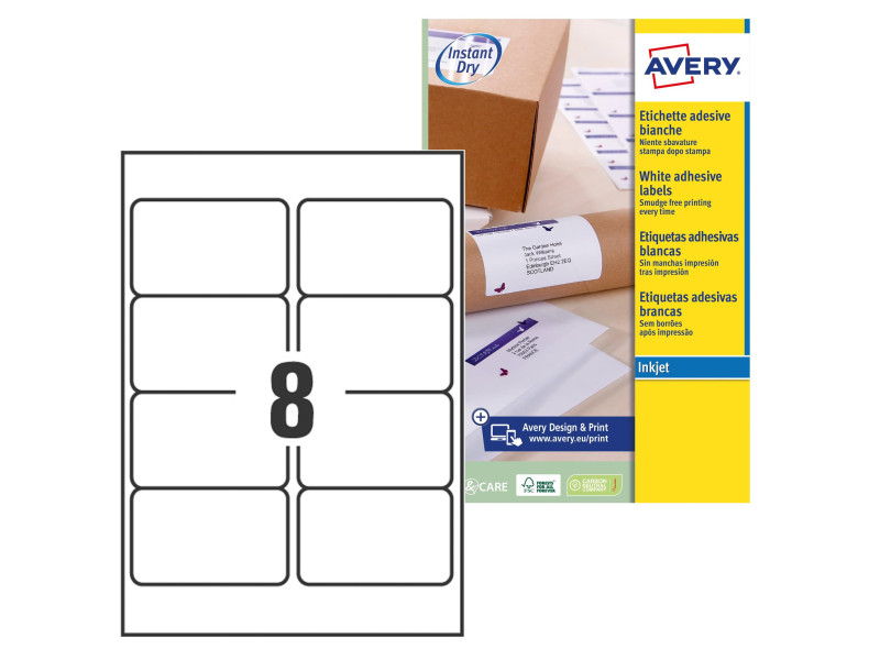 AVERY Etiquette d'expédition, 99,1 x 67,7 mm, blanc