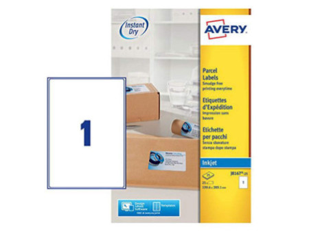 AVERY Etiquette d'expédition, 199,6 x 289,1 mm, blanc