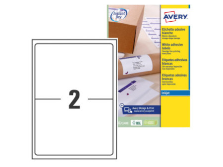 AVERY Etiquette d'expédition, 199,6 x 143,5 mm, blanc