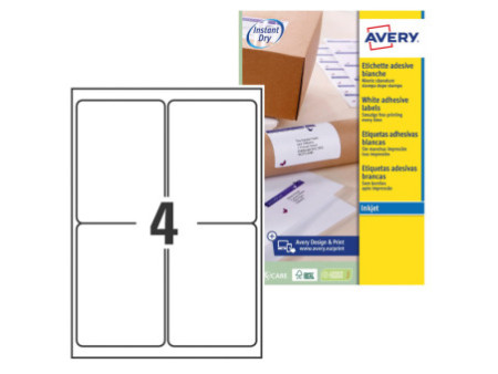AVERY Etiquette d'expédition, 99,1 x 139 mm, blanc