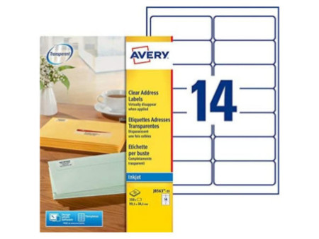 AVERY Etiquette d'adresse jet d'encre, 99,1 x 38,1 mm