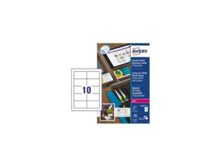 AVERY Zweckform Quick & Clean Cartes de visites, 25 feuilles