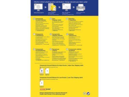 AVERY Zweckform Etiquette d'adresse, transp., 96 x 50,8 mm