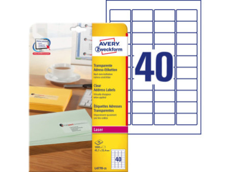 AVERY Zweckform Etiquette d'adresse, 45,7 x 25,4 mm
