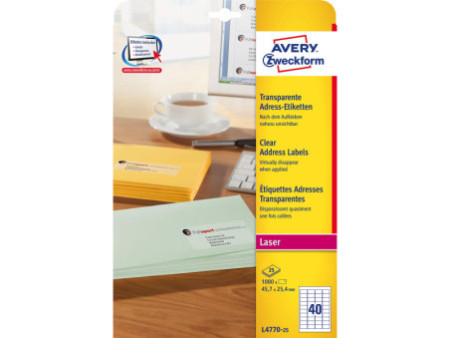 AVERY Zweckform Etiquette d'adresse, 45,7 x 25,4 mm