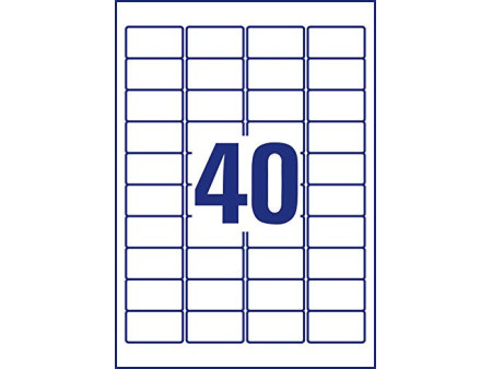 AVERY Zweckform Etiquette d'adresse, 45,7 x 25,4 mm