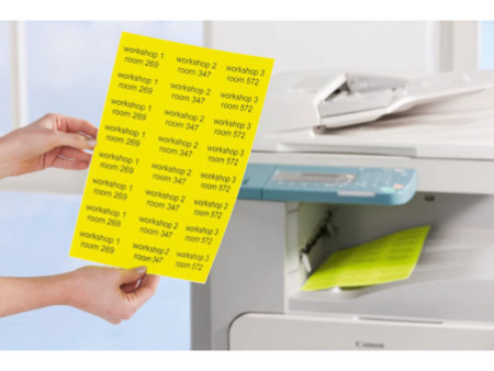 AVERY Zweckform Stick&Lift Etiquette, 210 x 297 mm, jaune