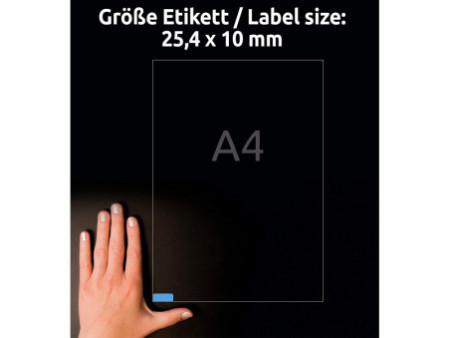 AVERY Zweckform Mini étiquette, 25,4 x 10 mm, bleu